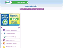 Tablet Screenshot of courtesychemdry.com